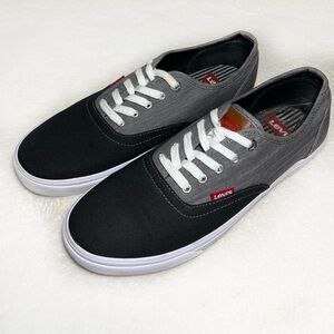 Levi’s Gray/Black/White Men’s Sneakers Shoes Sz 10